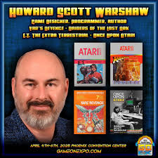 Welcoming Howard Scott Warshaw to Game On Expo in April! 👉 Howard will be  at GOEX all weekend! 👉 VIP, weekend and day passes are available now