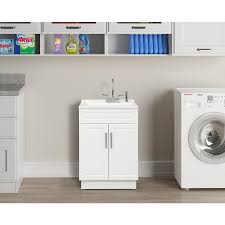 basin white freestanding laundry sink