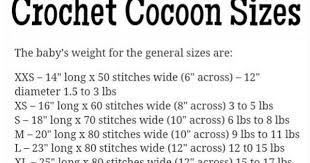 Crochet Cocoon Sizes Crochet Baby Cocoon Pattern Crochet