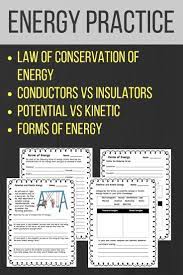 Potential Versus Kinetic Energy Worksheet Energy Guided Practice 6th Grade Science Kinetic Energy Middle School Science Resources