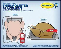 Check A Turkey S Temperature With A Meat Thermometer Meat Thermometers Turkey Temperature Thanksgiving Cooking