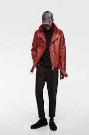 Image 1 Of Faux Leather Biker Jacket From Zara Moda Maschile Autunno Giacca Autunno Uomo