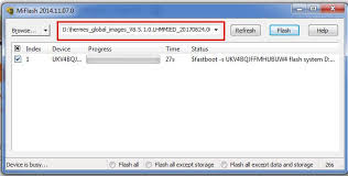 Selanjutnya, buka software mi flash tool. Tutorial Flashing Xiaomi Redmi Note 2 Menggunakan Miflash