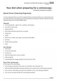 Specializes in colon and rectal surgery. Your Diet When Preparing For A Colonoscopy Sandwell West