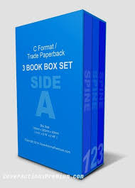 3 Book Box Set Mockup C Format Cover Actions Premium Mockup Psd Template Book Box Boxset Settings