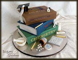 Chemist Graduation Prepharmacy Graduation Cakes Book Cakes Book Cake