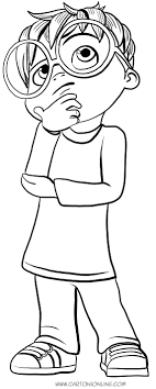 Free printable alvin and the chipmunks coloring pages. Simon Coloring Pages