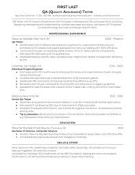 Tips and examples of how to put skills and achievements on a qa tester resume. 7 Quality Assurance Resume Examples For 2021 Resume Worded Resume Worded