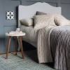 Sequin velvet quilted bedspread set bed throw comforter single double super king. 1