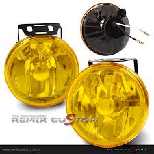 Led projector fog lights · acura (round): . Universal 4 Round Yellow Fog Lights Kit