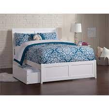Hudson bed with storage drawers room & board. Pemberly Row Full Storage Platform Bed In White Pr 1653369