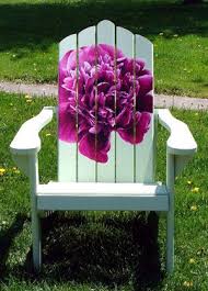Adirondack Chair Hand Painted With Floral Design Painted Chairs Adirondack Chairs Painted Hand Painted Furniture