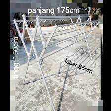 Tersedia jemuran baju dengan harga murah dan berkualitas, jaminan uang kembali 100% di bukalapak. Jual Jemuran Aluminium 175cm Hanger Murah Harga Grosir Jakarta Barat At Aksesoris Tokopedia