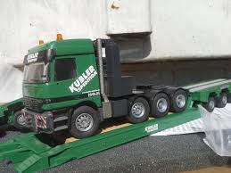 Conrad Mercedes Actros truck Nooteboom trailer heavy lowboy set Kubler