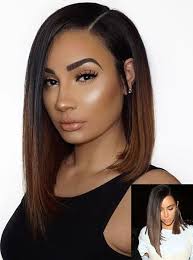 Kim Inspired Lob Brown Ombre Human Hair Full Lace Wig Ns008 S Ns008 319 99 Full Lace Wigs Lace Front W Wig Hairstyles Ombre Bob Hair Human Hair Wigs