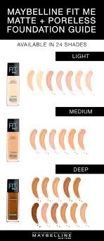 Maybelline Fit Me Matte Foundation Color Chart Fitness And