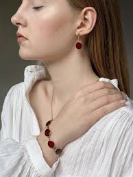 Silver Gold-plated & Cherry Amber Dangle Latch Back Earrings, Crown Cut  Baltic Amber Gemstone, Elegant, Classic