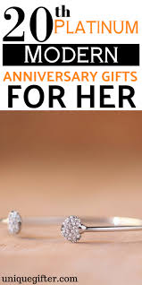 20th platinum anniversary gifts for her