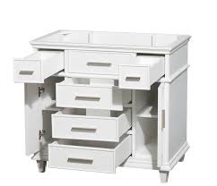 Walcut usbr4007 vanity cabinet under mount single vessel sink. Berkeley 36 Single Bathroom Vanity In White With No Countertop No Sink No Mirror