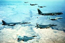 Composite Air Wing From Mountain Home Air Force Base Idaho Usa In The Wing Are F 15 Fighters F 16 Fighters A Kc 135 Tanke Fighter Air Force Stealth Bomber