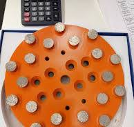 DIAMOND GRINDING PLATE 20 SEGMENT BUTTON HEAD - WH Surface ...