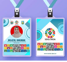 Ambil contoh lagi desain id card karyawan bikinidcard dengan warna biru sebagai warna dominan. 3 Contoh Design Id Card Atau Kartu Nama Pendataan Sdgs Desa Media Brita Rakyat