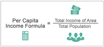 It includes every form of income, e.g., salaries and wages, retirement income, near cash government transfers like food stamps, and investment gains. Per Capita Income Formula Step By Step Examples With Calculation