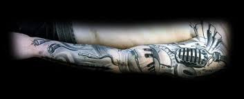Polynesian people considered tattoos as symbol of pride. 60 Music Sleeve Tattoos For Men Lyrical Ink Design Ideas