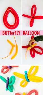 Easy Butterfly Balloon Animal Step By Step A Subtle Revelry Butterfly Balloons Balloon Animals Balloon Crafts