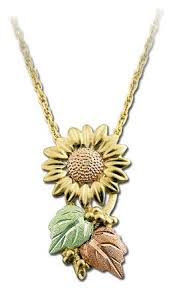 Black And Gold Jewelry Black Hills Gold Sunflower Necklace Would This In Memory Of My Mama R I P Black Hills Gold Jewelry Black Gold Jewelry Black Hills Gold