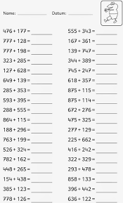 Kopfrechnen Im Zr 1000 1 Em 2020 Fichas De Exercicios De Matematica Atividades De Matematica Exercicios De Matematica