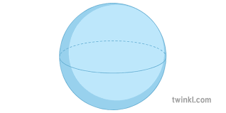 This picture features a sphere. 3d Shapes Sphere General Maths Geometry Secondary Illustration Twinkl