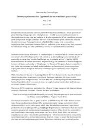 Times new roman, size 12 font, single spaced for the heading, country profile, & works cited (sections i & v only). Amycrum 201551996 Sustainability Position Paper