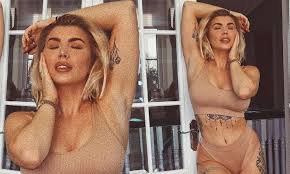 Olivia Buckland poses up a storm in nude bikini | Daily Mail Online