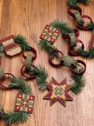 Country Christmas Garland Christmas Garland Rustic Christmas Plastic Canvas Christmas