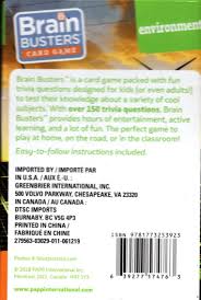 Well, what do you know? Buy Brain Busters Card Game Environment With Over 150 Trivia Questions Educational Flash Cards Online In Usa B082nzhhhb
