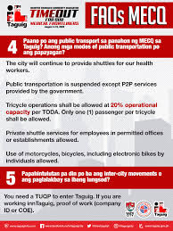 It follows the use of the acronym gcq, which stands for general community quarantine and ecq, which stands for enhanced community quarantine.. Tricycles Are Allowed In These Cities During Mecq