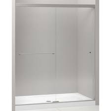 Explore sterling plumbing's showers, shower doors,bathtubs,sinks, toilets, faucets, and other kitchen and bathroom products. Kohler Shower Bathtub Door R707200 L Bnk 56 625 In To 59 625 In W X 70 In H Revel Frame Color Shower Doors Sliding Shower Door Frameless Sliding Shower Doors