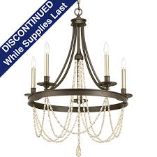 Allaire Collection Five Light Chandelier P400004 020 Progress Lighting
