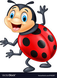 Begin by drawing an oval to form the cartoon ladybug's body. Illustration Of Cartoon Ladybug Waving Download A Free Preview Or High Quality Adobe Illustrator Ai Eps Pdf And Cute Drawings Cartoon Art Drawings For Kids