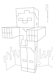 Download and print these minecraft zombie coloring pages for free. Minecraft Zombie Coloring Page Coloring Home