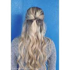 Simple Topsy Tail Hairstyle For Long Curly Hair Coiffure Cheveux Long Cheveux