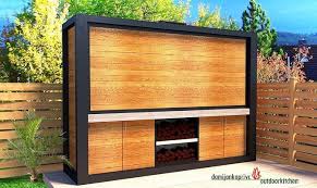 Kitchen Outdoor 3d Model 3d Model Obj Fbx Dae Dwg Skp Mtl 3 Outdoor Barbeque Outdoor Kitchen Design Backyard Kitchen