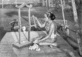 After talking to the spirits, gendup was approached by the host of the home, selang pantang. Iban People