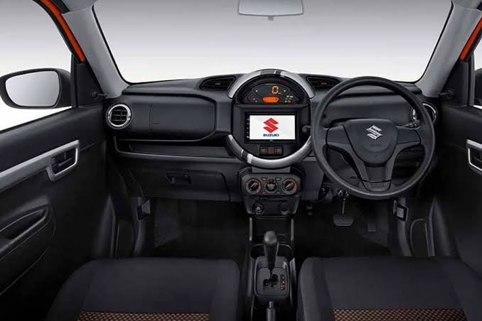 Interior cabin and digital instrument cluster, AI generated