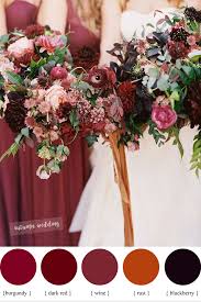 Fill your cart with color today! Burgundy Dark Red Rust And Wine Fall Wedding Color Schemes