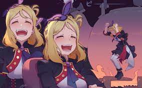 Love Live Sunshine Ohara Mari Blonde Laughing Dancing Mari Ohara Favorite Character Dance Wallpaper
