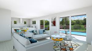 Salon Blanc Deco Scandinave Interieur Modelise En 3d Avec Cedreo In 2020 3d Home Design Software Home Design Software 3d Home Design