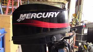 6m6903 Used 2004 Mercury 25ml 25hp 2 Stroke Tiller Outboard Boat Motor 20 Shaft Youtube