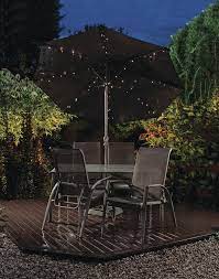Patriot Lighting 4 8 3 8 72 Light Solar Powered Umbrella Led String Light At Menards